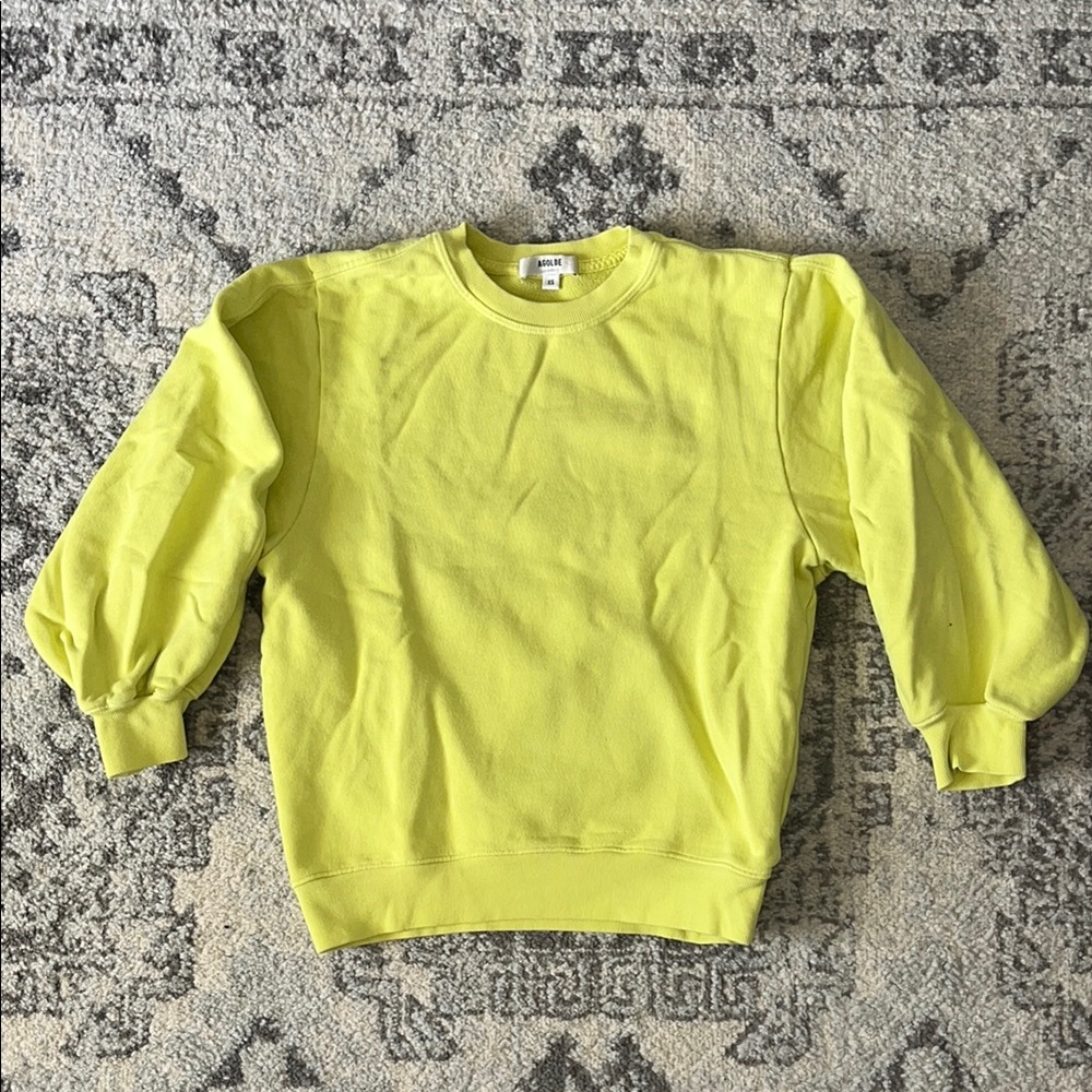 Agolde Bright Yellow Sweatshirt
